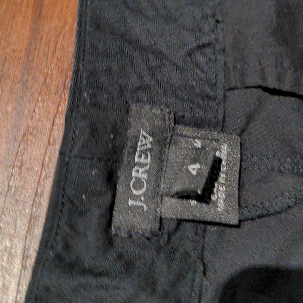 J. Crew Black Cotton Shorts Size 4 - Picture 2 of 7